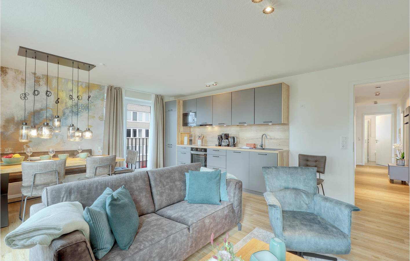 Ganze Ferienwohnung, Terrassenförmiger Rückzugsort: 2km zum Fuhlehörn Strand in Nordstrand (Gemeinde), Nordstrand