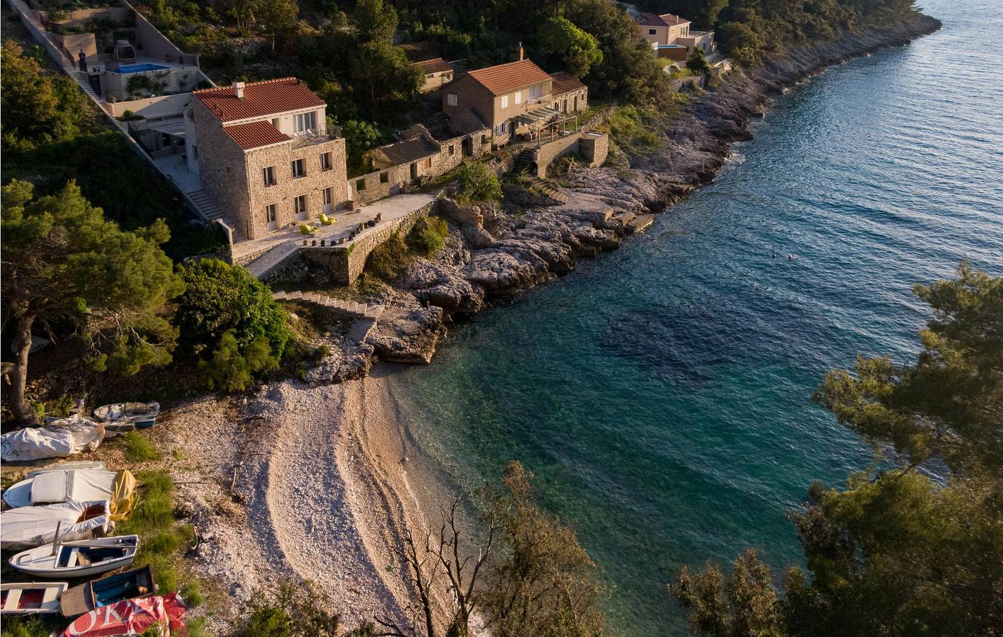 Charmante 2-Zimmer-Wohnung mit Pool, WLAN und nur wenige Schritte von der Küste entfernt in Blato, Korcula