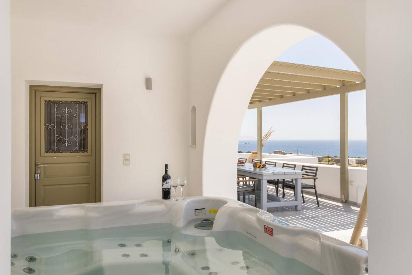 Villa 'Hercules House' con vistas al mar, Wi-Fi y aire acondicionado in Paros