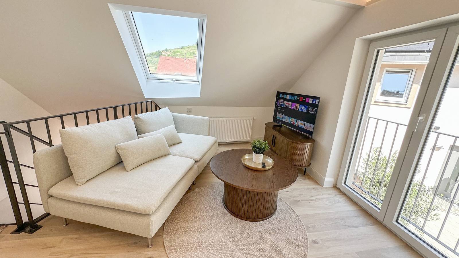 Apartamento inteiro, Apartamento 'Kaisers Nescht' com vista para a montanha, terraço privado e Wi-Fi in Achkarren, Vogtsburg