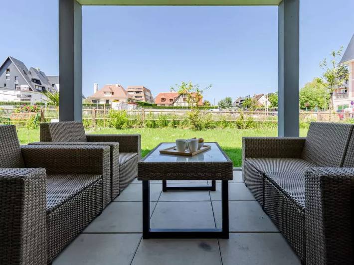 Ferienwohnung für 5 Personen, mit Terrasse und Garten