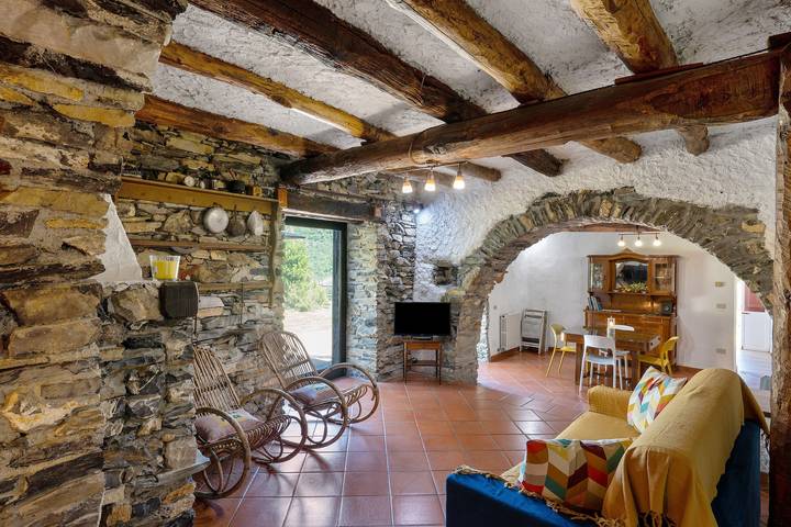 Holiday Home 'Franca Nature Holidays' with Private Terrace, Private Garden and Wi-Fi in Rezzo, Ligurian Alps