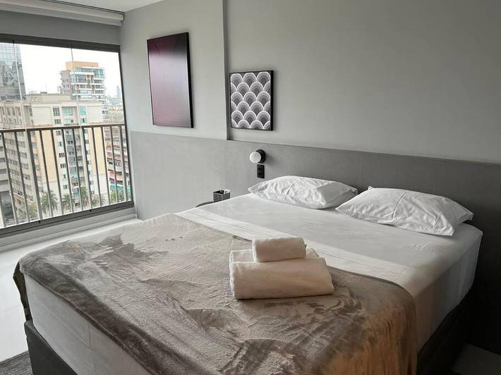 Casas e apartamentos de temporada para 2 pessoas, com jardim e vista e ainda sauna and piscina em Moema