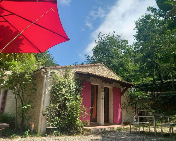 Maison de vacances pour 4 personnes, avec Terrasse et Jardin ainsi que Piscine et Vue