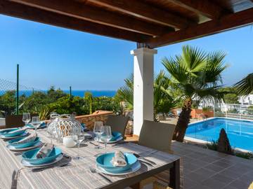 Villa in Cala Vedella, Sant Josep de sa Talaia für 8 