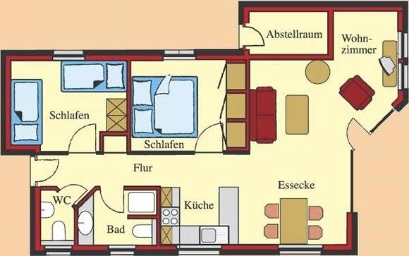 Ferienhaus für 5 Personen, mit Terrasse und Garten sowie Ausblick in Westfehmarn - 2