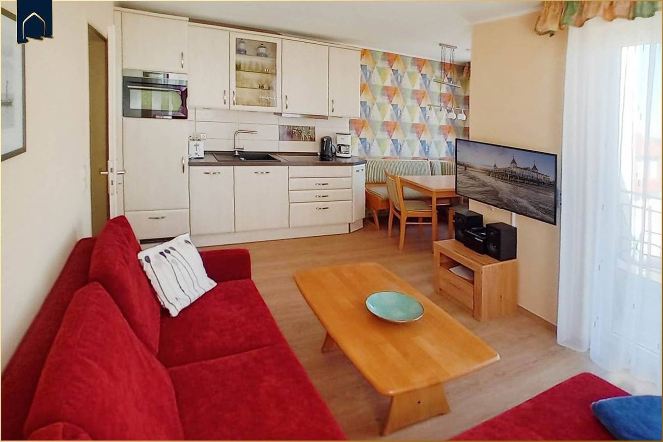 Apartamento entero, Gemütliche Ferienwohnung in Ahlbeck mit Meerblick und Balkon auf Usedom in Drei Kaiserbäder, Heringsdorf