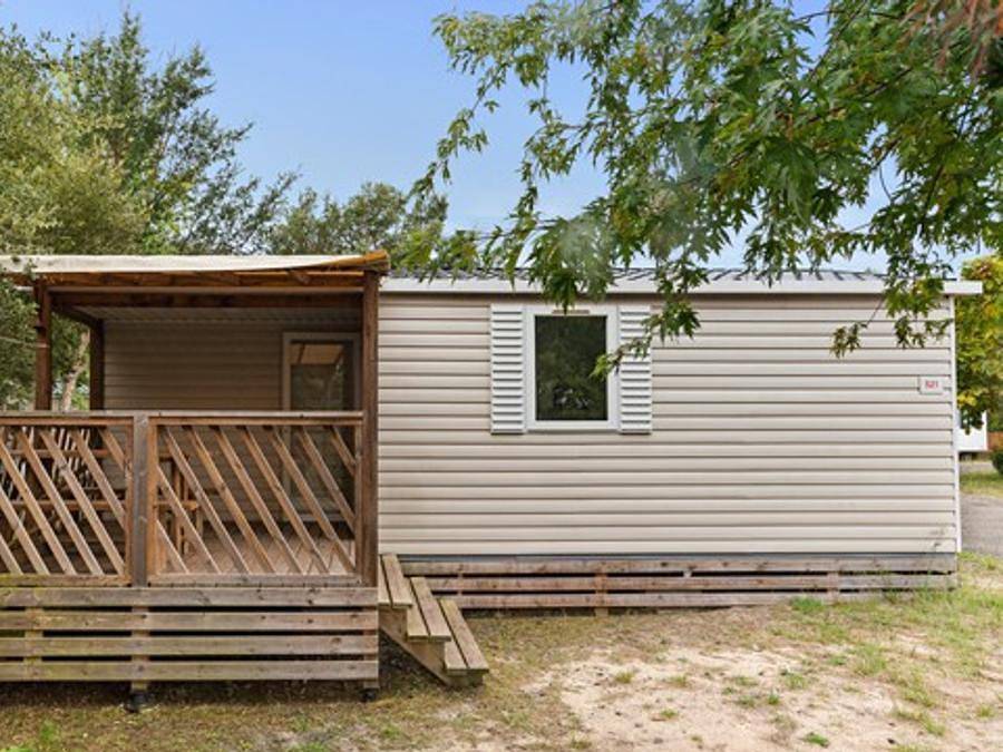 Camping Le Petit Mousse - Mobilhome 4 personnes - Mobil-home | Comfort Xl | 2 Ch. | 4 Pers. | Terrasse surélevée | Clim. in Vias Plage, Vias
