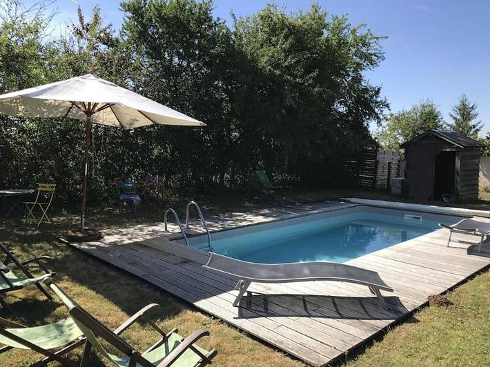 Maison de vacances pour 6 personnes, avec vue ainsi que piscine et jardin