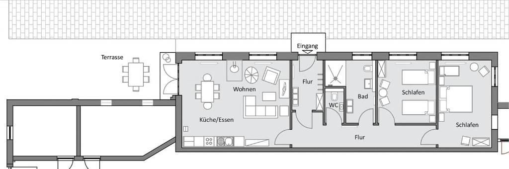 Ferienwohnung für 5 Personen, mit Terrasse und Garten sowie Ausblick in Neuwesteel - 4