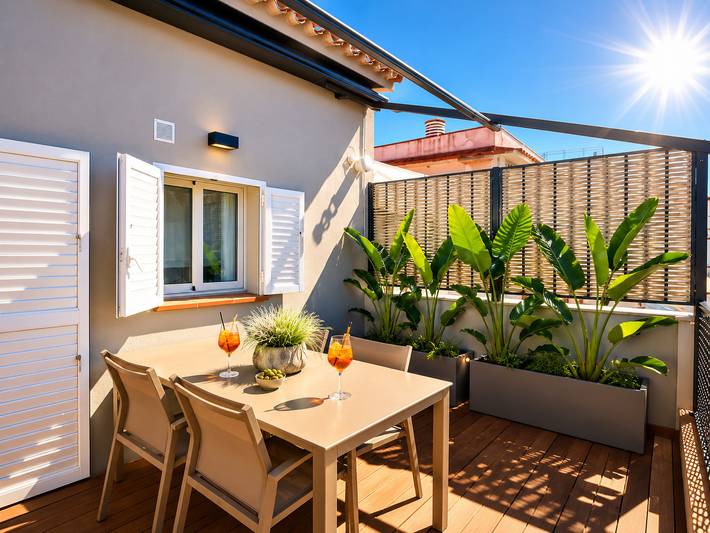 Apartamento entero, Apartamento de vacaciones para 3 personas con terraza in Sitges, Garraf