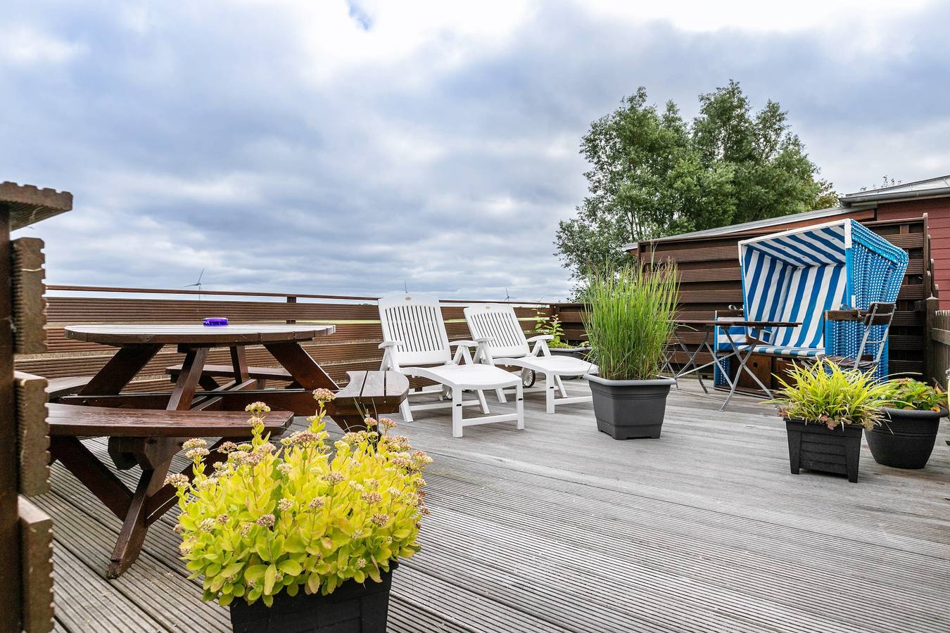 Ganze Wohnung, Ferienwohnung 'Huus Achtern Diek - 5' mit Privatterrasse und Wi-Fi in Nordstrand (Gemeinde), Nordseeküste