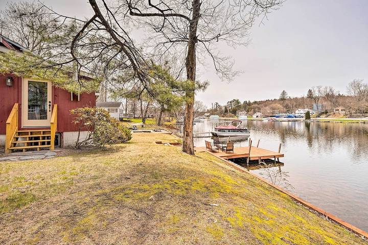 Log cabin for 10 people, with terrace in Vermont