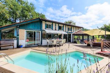 Gîte pour 7 personnes, avec jardin dans Lac de Léon