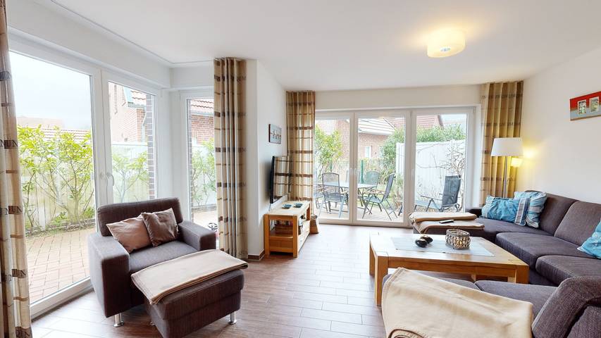 Ferienhaus für 6 Personen, mit Terrasse und Garten auf Borkum