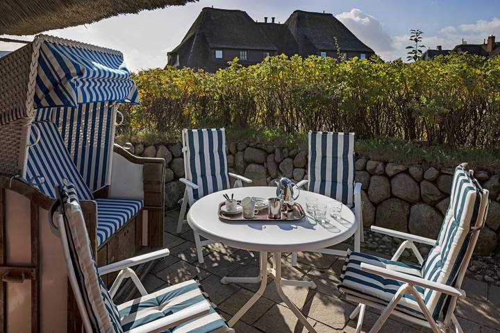 Ferienwohnung für 4 Personen, mit Ausblick und Balkon/Terrasse sowie Sauna und Terrasse, mit Haustier in List (Sylt) - 4