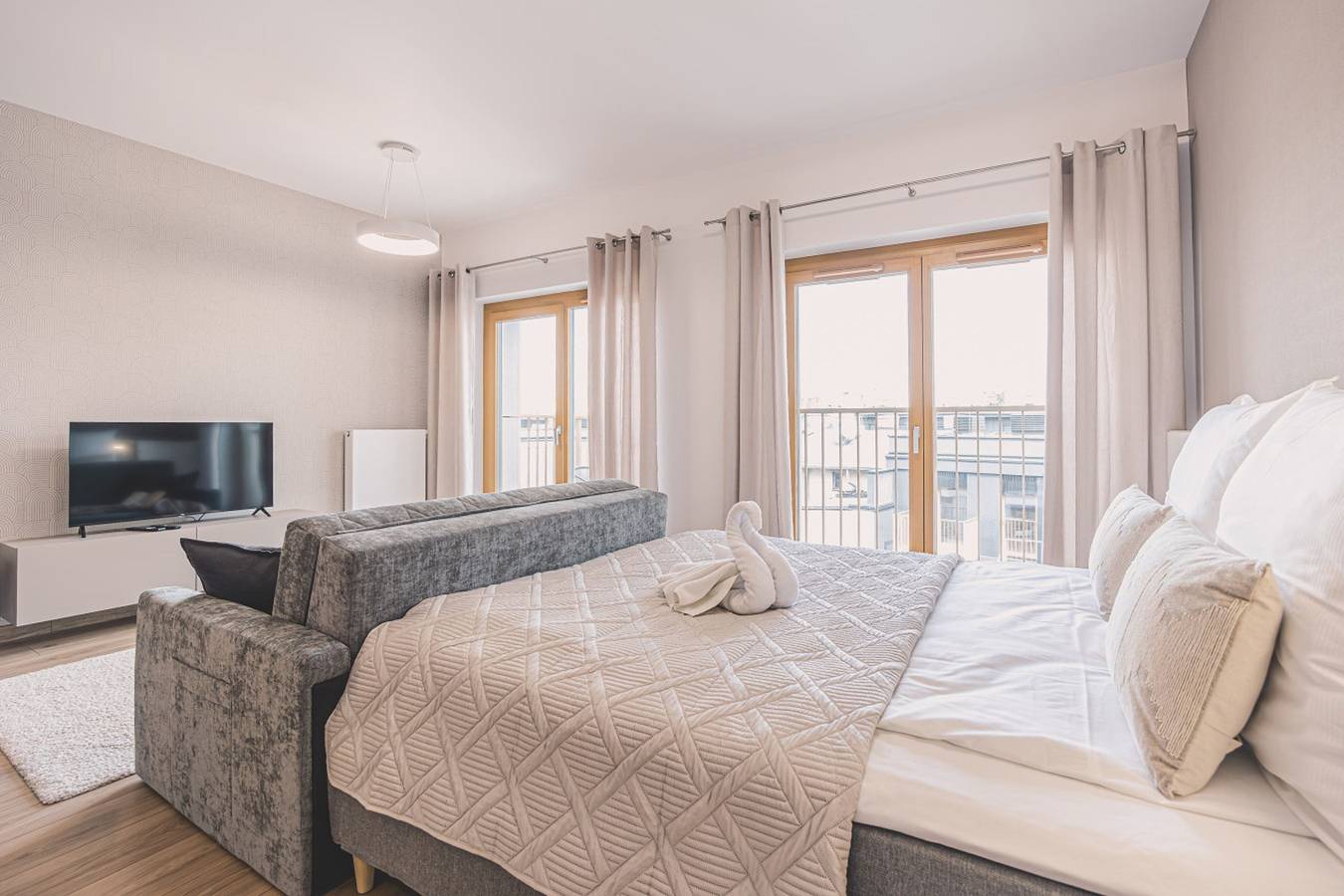 Ganze Wohnung, Nowoczesne Studio Tranquilo | Centrum | Balkon in Bromberg, Kujawien-Pommern