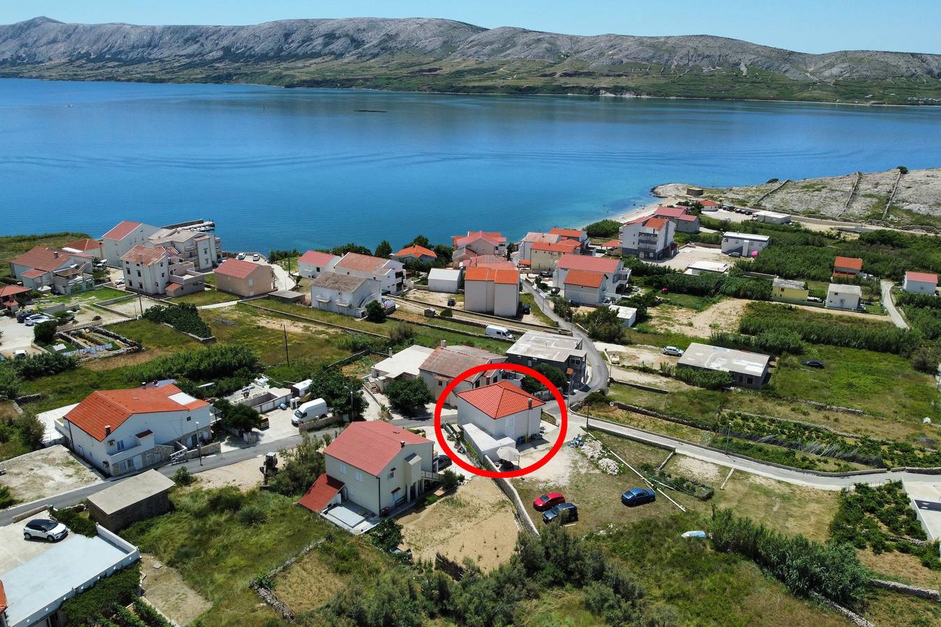 Three bedroom house with terrace and sea view Zubovići, Pag K-22859 in Zubovići, Pag