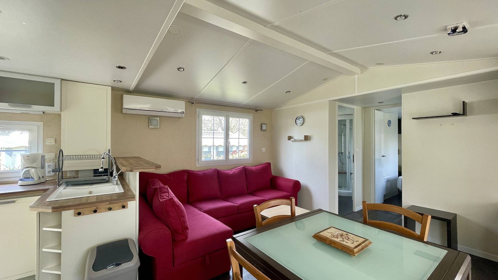 Geräumiges und komfortables Mobilheim – Lf42 Camping La Ferme 4 Sterne in Saint-Augustin, Côte de Beauté