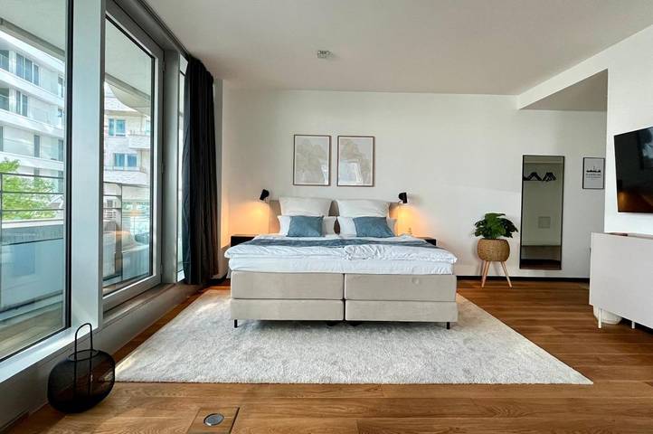 Ferienwohnung für 2 Personen, mit Balkon und Terrasse sowie Seeblick und Ausblick in Hamburg - 3