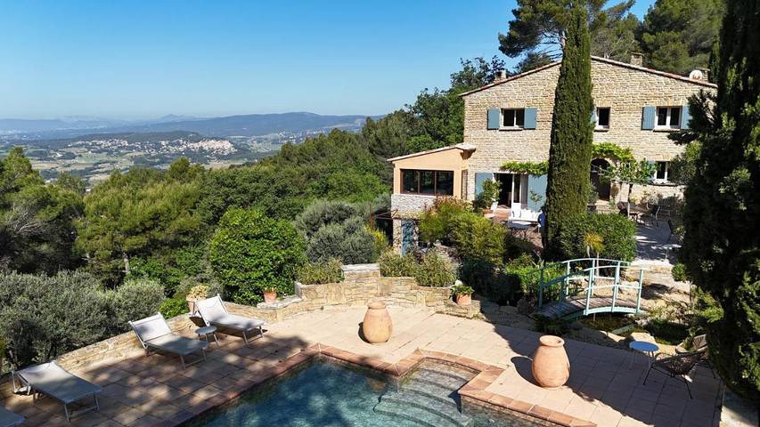 Chambre d’hôte pour 2 personnes, avec Terrasse et Jardin ainsi que Piscine et Vue