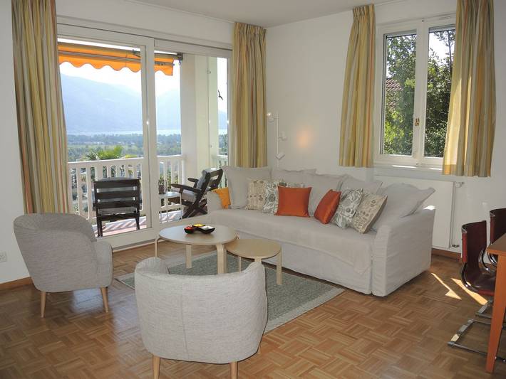 Ferienwohnung für 4 Personen, mit Balkon und Garten sowie Seeblick in Locarno - 4