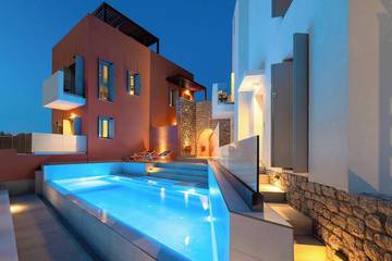 Ferienwohnung für 6 Personen, mit Garten und Whirlpool sowie Balkon und Pool in Rhodos Stadt