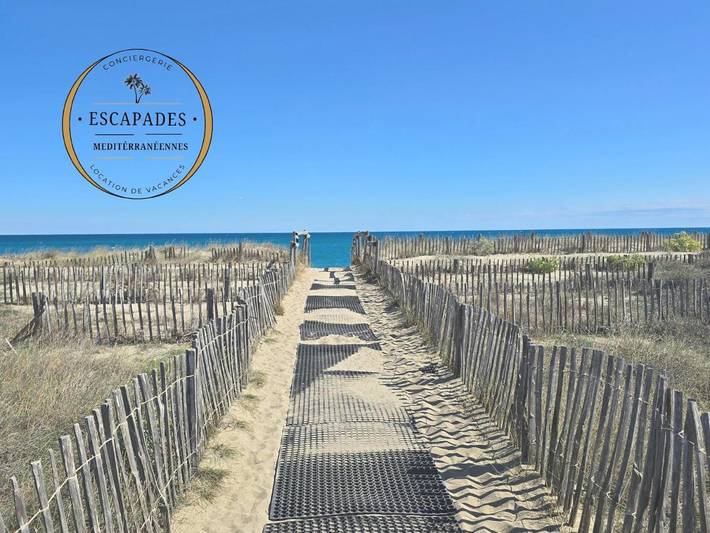 Camping pour 6 personnes, avec piscine ainsi que vue et terrasse, animaux acceptés à Le Barcarès - 2