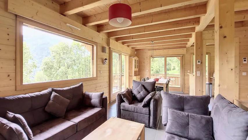 Hütte für 9 Personen, mit Balkon und Terrasse sowie Garten in Saint-Jean-d'Aulps