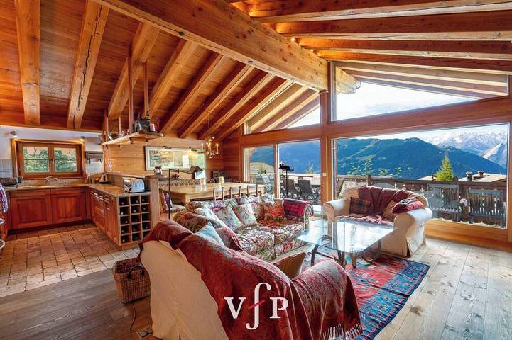 Chalet for 12 people, with balcony and garden in Verbier