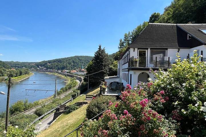 Ferienwohnung für 5 Personen, mit Sauna und Garten in Festung Königstein