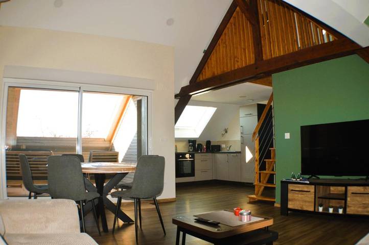 Gîte pour 4 personnes, avec terrasse à Biltzheim