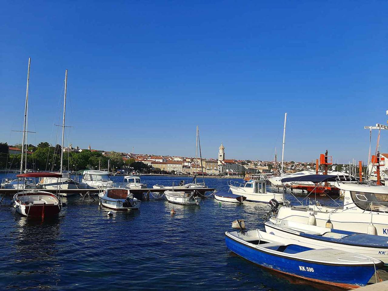 Entire studio, Studio mit Klimaanlage und Meerblick  in Krk Town, Krk