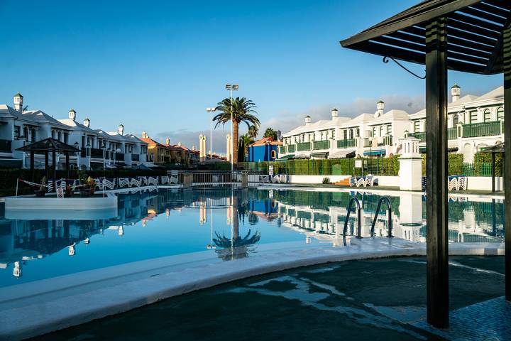 Bungalow für 3 Personen, mit Garten und Balkon, kinderfreundlich in Maspalomas