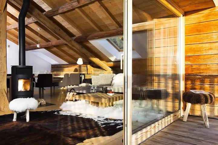 Chalet pour 12 personnes, avec jardin et sauna ainsi que jacuzzi et balcon à La Clusaz