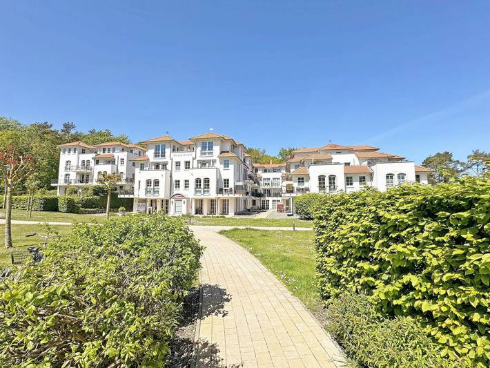 Ferienwohnung für 3 Personen, mit Balkon und Terrasse sowie Sauna und Ausblick in Baabe