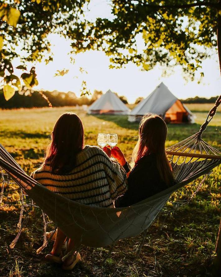 Camping für 2 Personen, mit Ausblick und Garten in Polnische Ostsee - 3