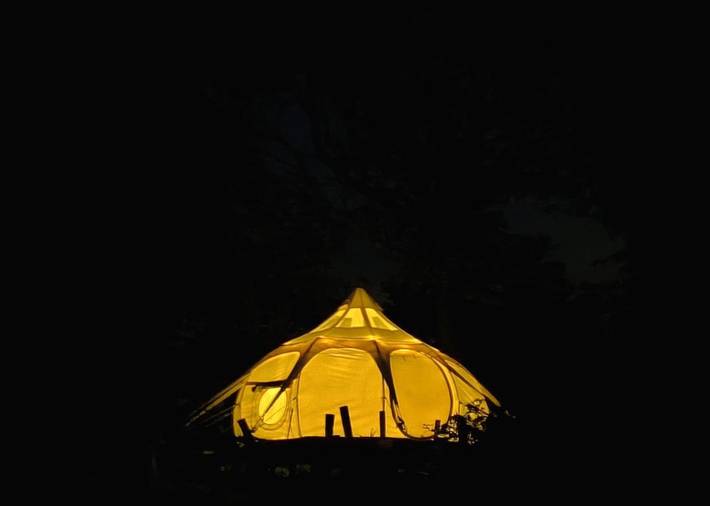 Tente pour 2 personnes, avec piscine et vue ainsi que terrasse et jardin dans Haute-Vienne - 3