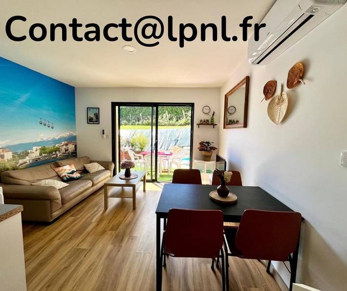 Gîte pour 4 personnes, avec jardin et vue, animaux acceptés à Beaucroissant