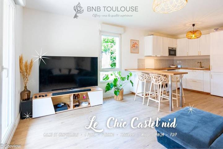 Appartement de vacances pour 4 personnes, avec terrasse, animaux acceptés