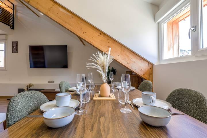 Ganze Wohnung, L'Éveil du Lac ★ Stadtzentrum • Am See • Netflix • Wlan • Kingsize-Bett in Gérardmer, Regionaler Naturpark Belchen der Vogesen