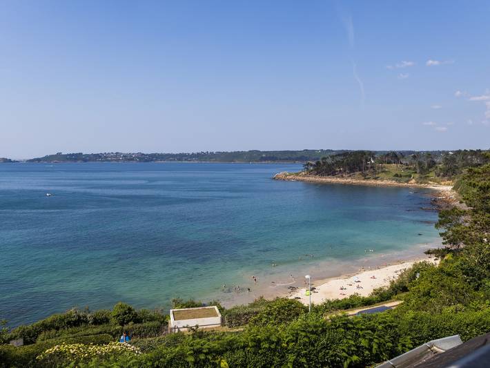 Maison de vacances « Bellevue » avec vue sur mer, terrasse privée et Wi-Fi in Trédrez-Locquémeau, Ceinture Dorée