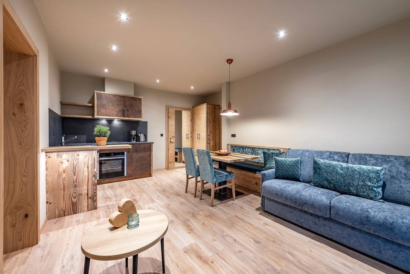 Appartamento intero, Appartamento 'Hortensie Pension Sankt Ursula' con vista sulle montagne, terrazza in comune e Wi-Fi in Sant'Orsola, San Leonardo in Passiria