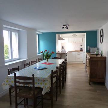 Gîte pour 10 personnes, avec terrasse et jardin à Clohars-Fouesnant