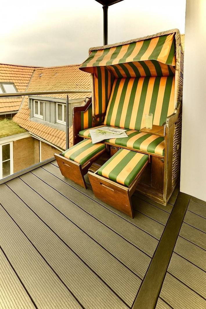 Ferienwohnung für 4 Personen, mit Balkon und Ausblick sowie Garten, mit Haustier auf den Ostfriesische Inseln - 2