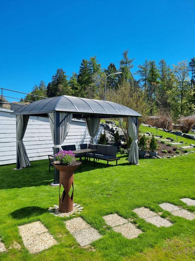 Ferienhaus für 2 Personen, mit Garten und Ausblick in Fichtelberg