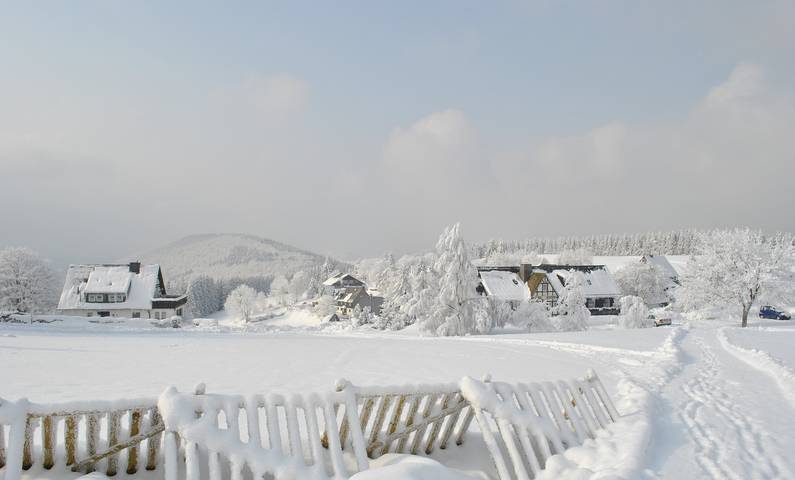 Ferienwohnung für 4 Personen, mit Balkon/Terrasse und Terrasse sowie Garten in Neuastenberg