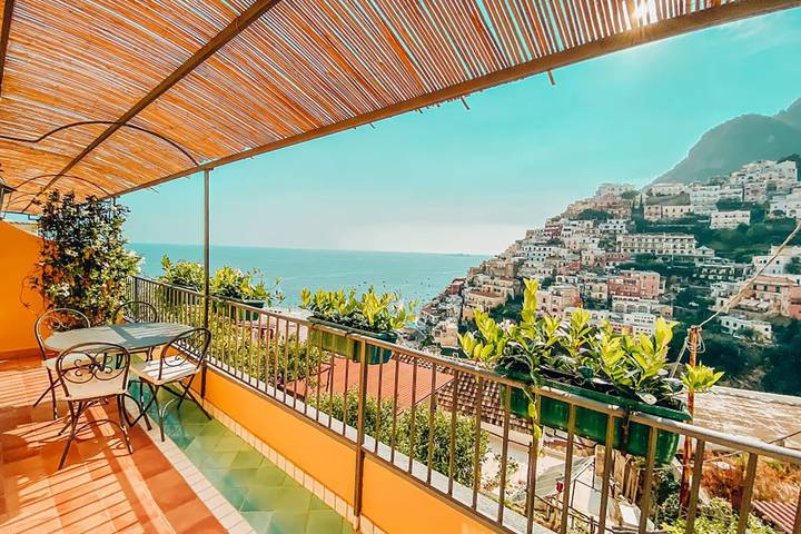 Apartment for 6 people, with terrace in Positano