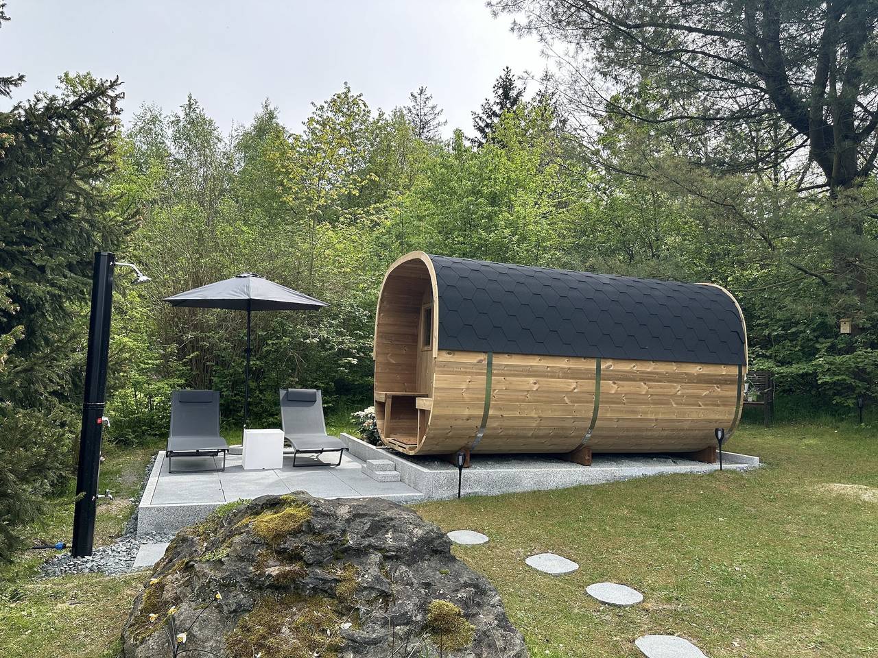 Ferienhaus Frankenwald 80qm unweit vom See in Lichtenberg - Sauna, Klima, Kamin, Garten - Bad Steben - Hof Saale in Lichtenberg (Oberfranken), Landkreis Hof