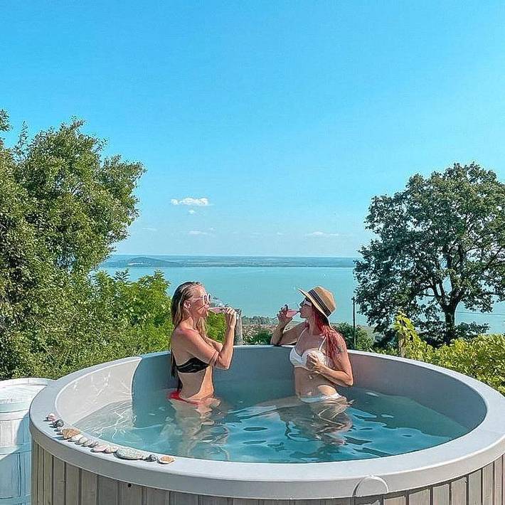 Ferienhaus für 5 Personen, mit Garten und Ausblick sowie Seeblick und Terrasse